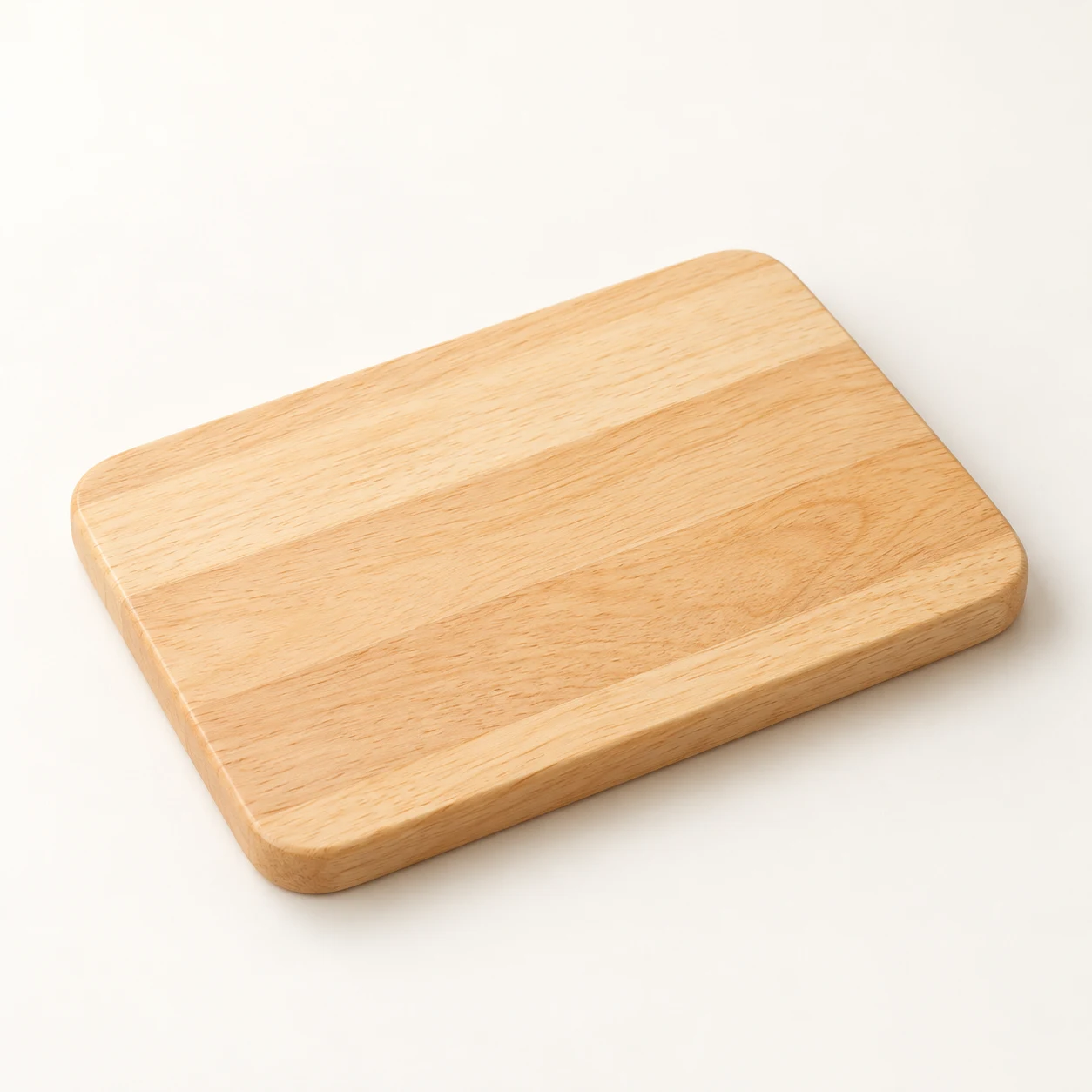 Sprig Mini Prep Board, natural rubberwood rounded rectangle board